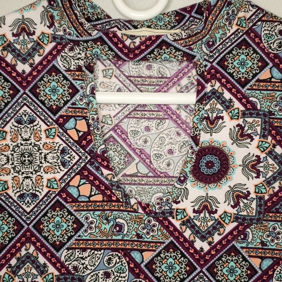 No Comment Mixed Print Sleeveless Mini Dress L - Picture 7 of 8